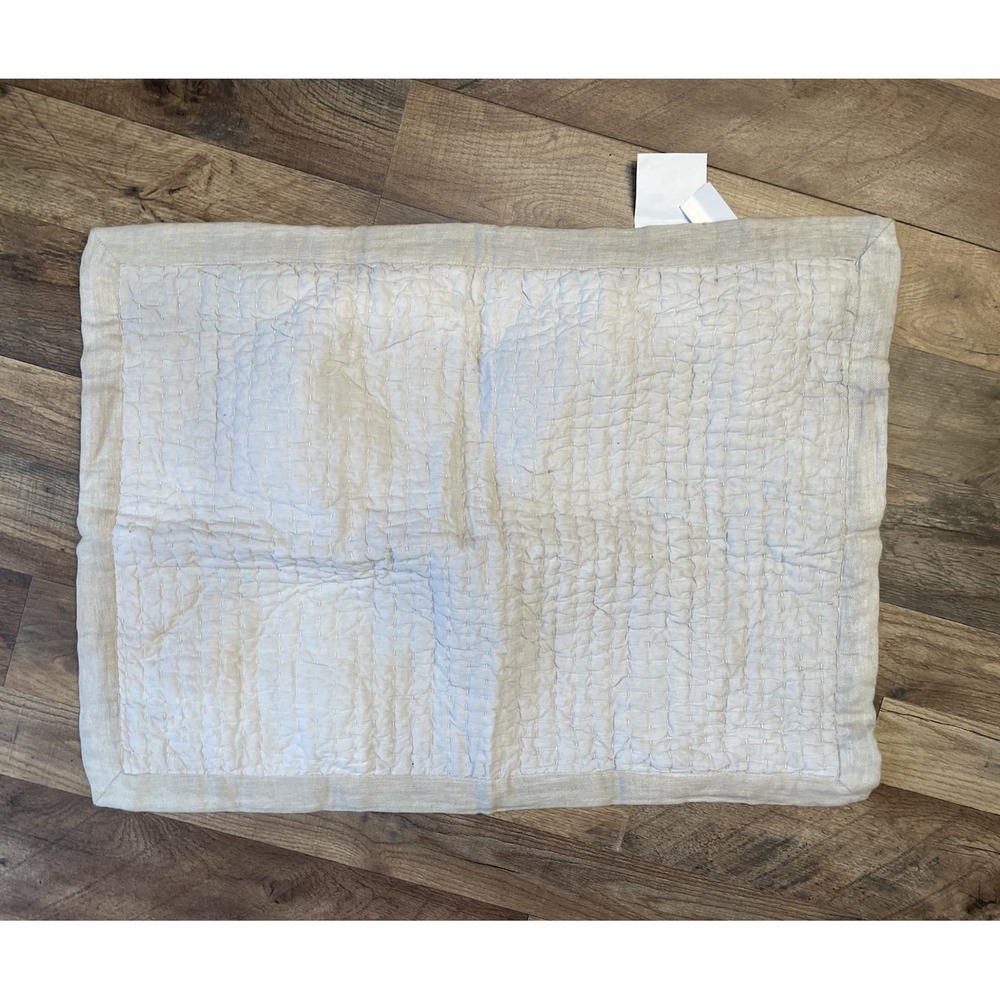 New $54 20x26" Sham RN 58909 Southern Living By Dillard's Cotton Linen Quilted